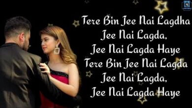 tere bin jee nai lagda lyrics